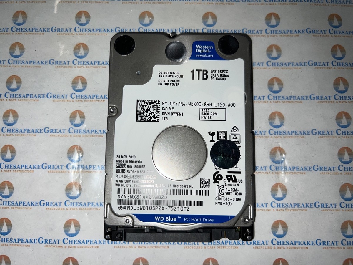 Western Digital WD10SPZX-75Z10T2 1TB 2.5