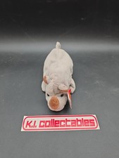 Ty Beanie Baby Spike The Rhino Brown Stuffed Animal Plush New
