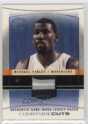 2003 Flair Final Edition Platinum Team Win Total 10/42 Michael Finley Patch 6m7
