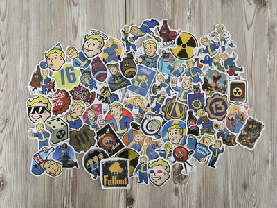 50er Pack Sticker Aufkleber Fallout Vault-Tec Vault Boy Nuka Cola Serie Gaming