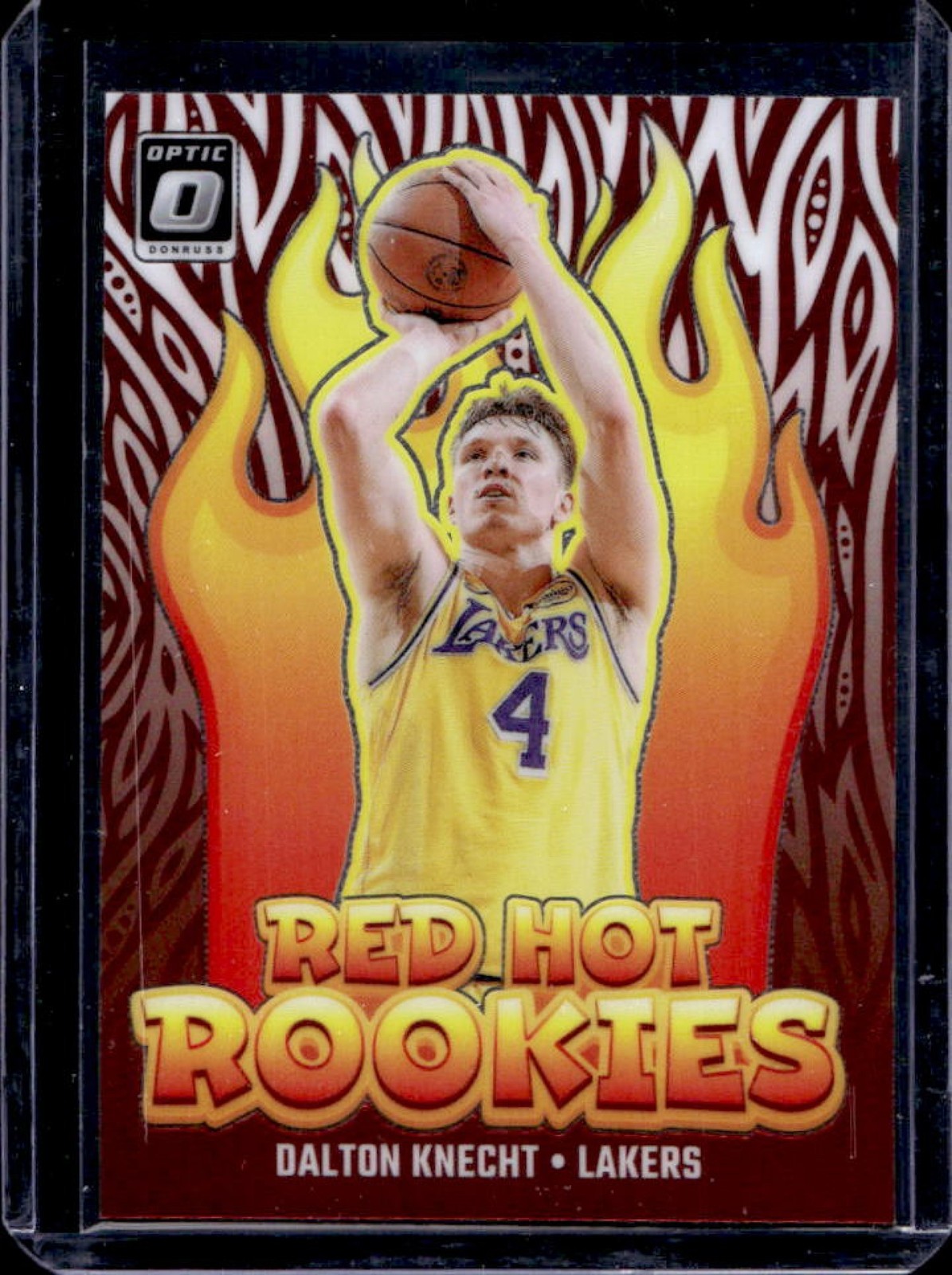 2024-25 Donruss Optic Dalton Knecht Red Hot Rookies Rookie RC #10 Lakers