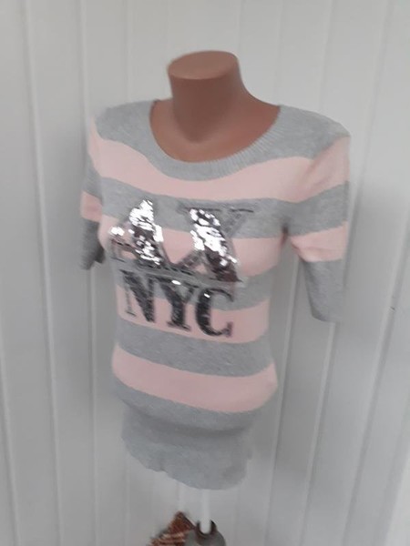Women Armani Exchange Sweater Pink Cotton 36