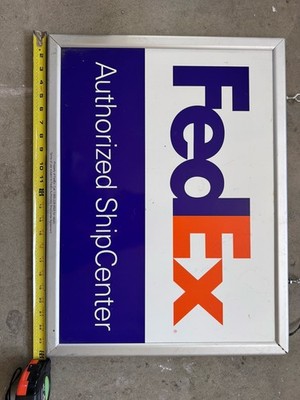 FedEx Authorized Shipping Center Lighted Sign – Double Sided 24x18