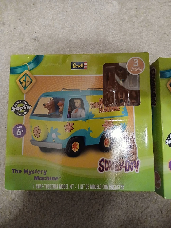 NIB Revell Scooby-Doo Mystery Machine Van Build & Play SnapTite Model & Bi-plane - Image 2 of 3