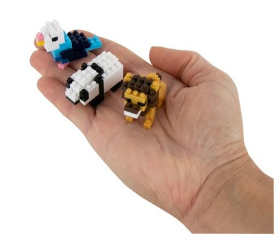 World's Smallest NANO BLOCK Panda, Lion, Parakeet Construction Toy
