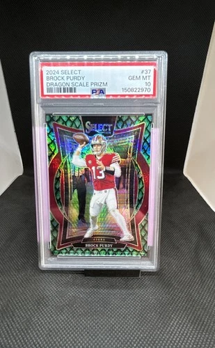 2024 Panini Select - Concourse Brock Purdy #37 Dragon Scale Prizm /81