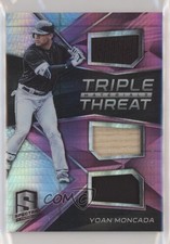2017 Chronicles Spectra Triple Threat Materials Pink Prizm 4/49 Yoan Moncada 0di