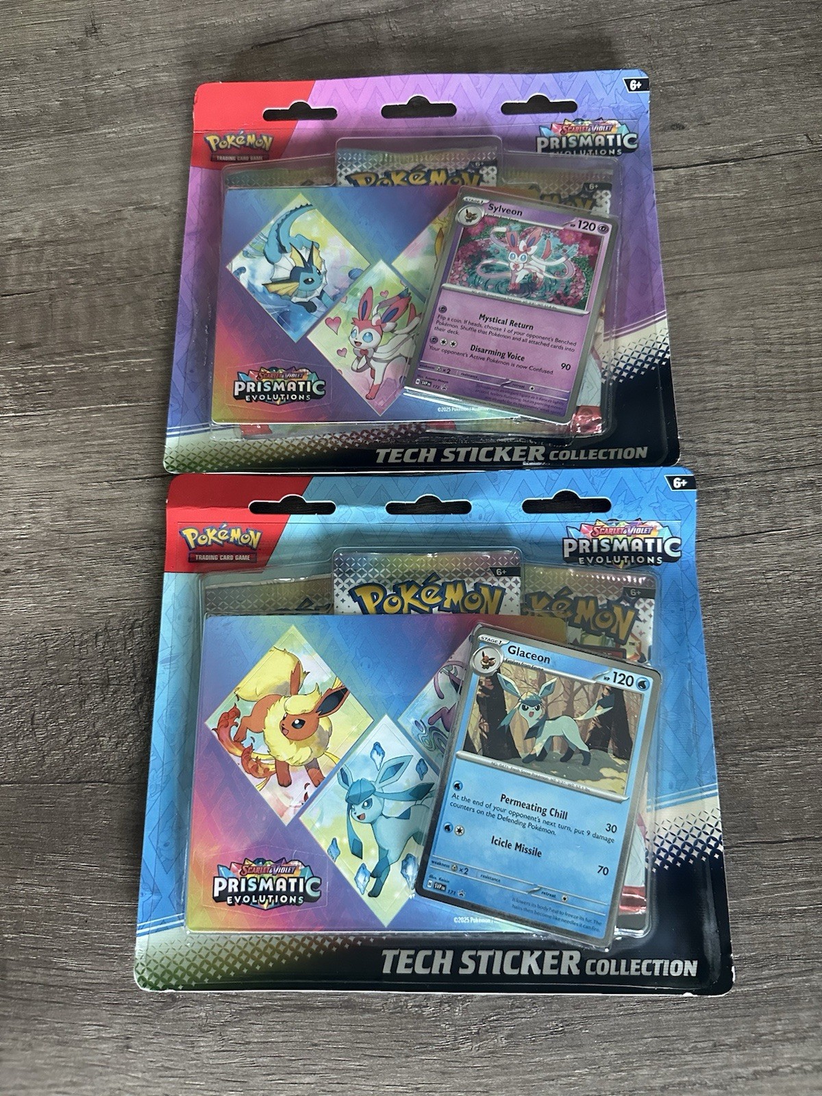 2 Pokemon Prismatic Tech Sticker Collections