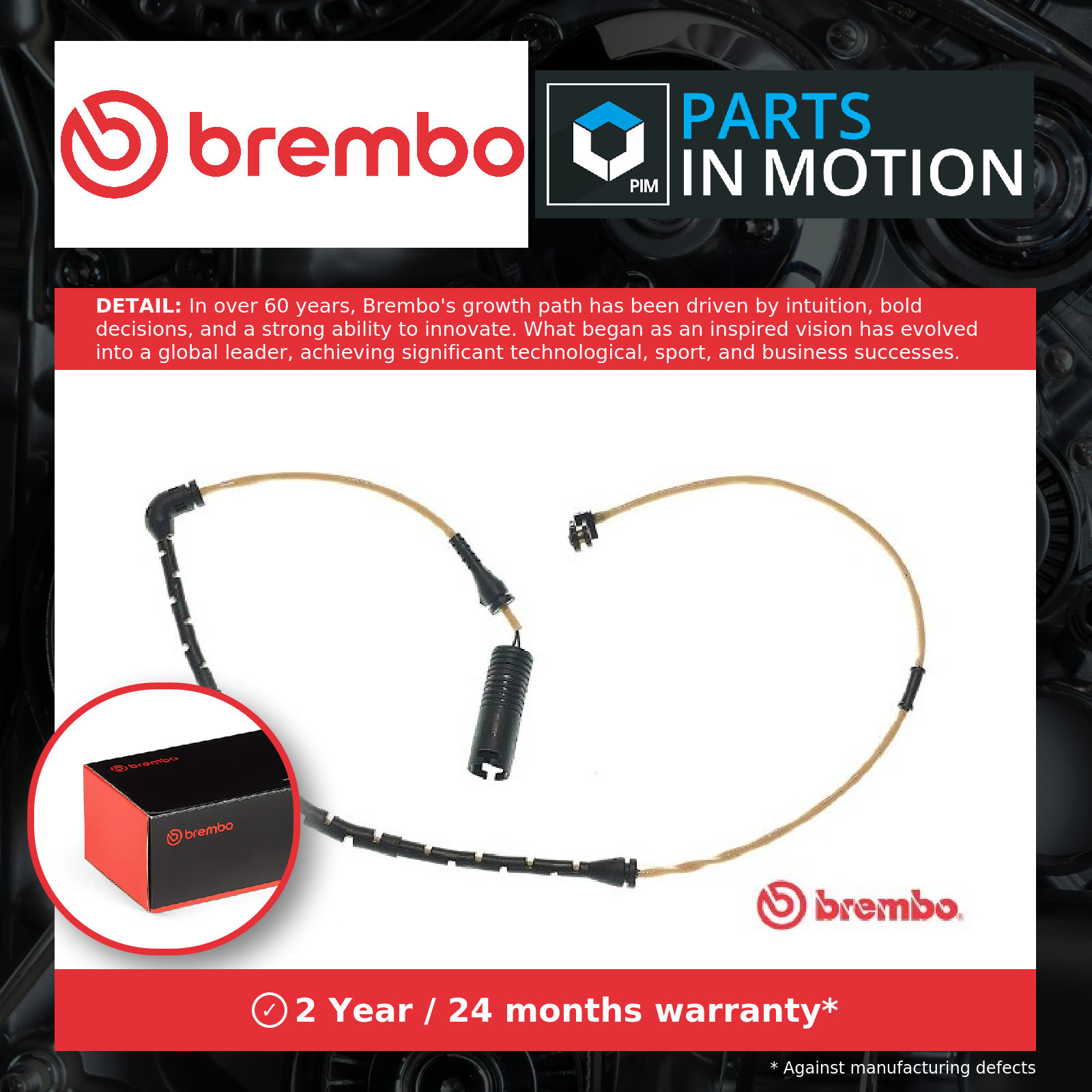 WARNING CONTACT BRAKE PAD WEAR A 00 270 FOR LAND ROVER RANGE/III/SUV/Mk 2.9L - Image 5