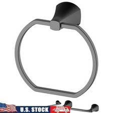 3 Piece Bathroom Hardware Set Towel Bar Ring Toilet Paper Holder Zinc Alloy New