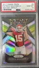 Panini Prizm 2017 Instant Impact Patrick Mahomes II #8 Chiefs PSA 10