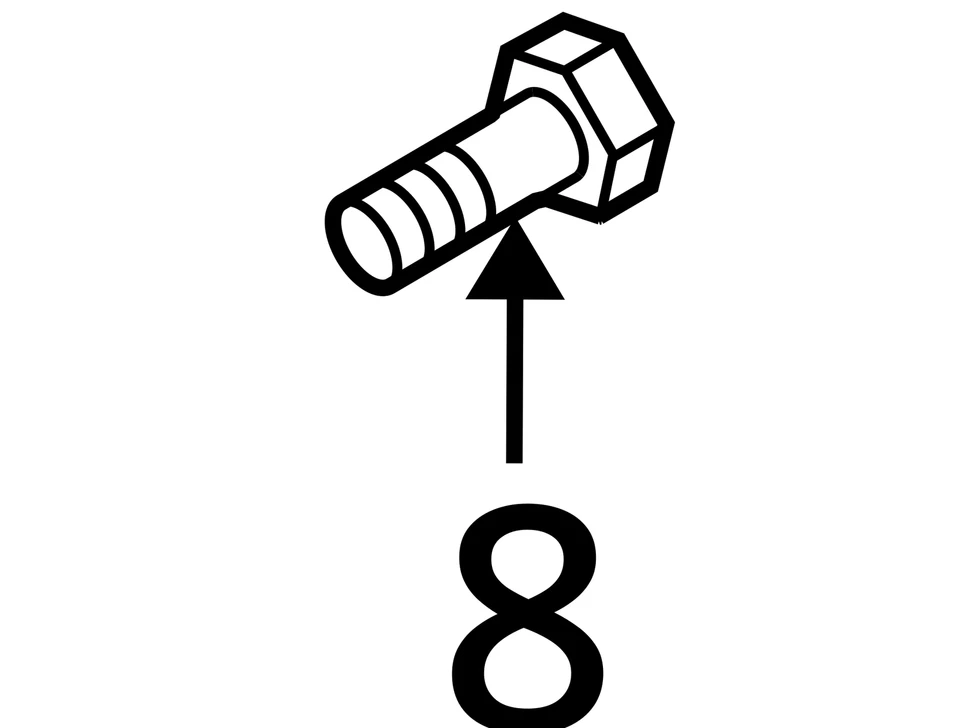 1995-2005 BUICK PONTIAC BONNEVILLE LESABRE 5PK BOLT RR BRK CLPR 12337935 NEW OEM - Image 3 of 3