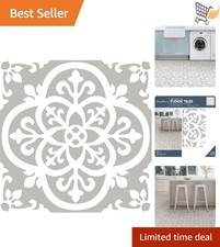 Peel Stick Floor Tiles Grey Vinyl 12x12 Inch Waterproof Easy DIY