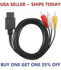 For Nintendo 64 N64 SNES Gamecube 6FT RCA AV TV Audio Video Stereo Cable Cord