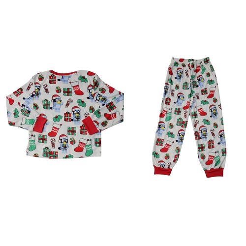 Bluey Family Sleep Kids 2-Piece Cozy Velour Pajama Set - Picture 2 of 3