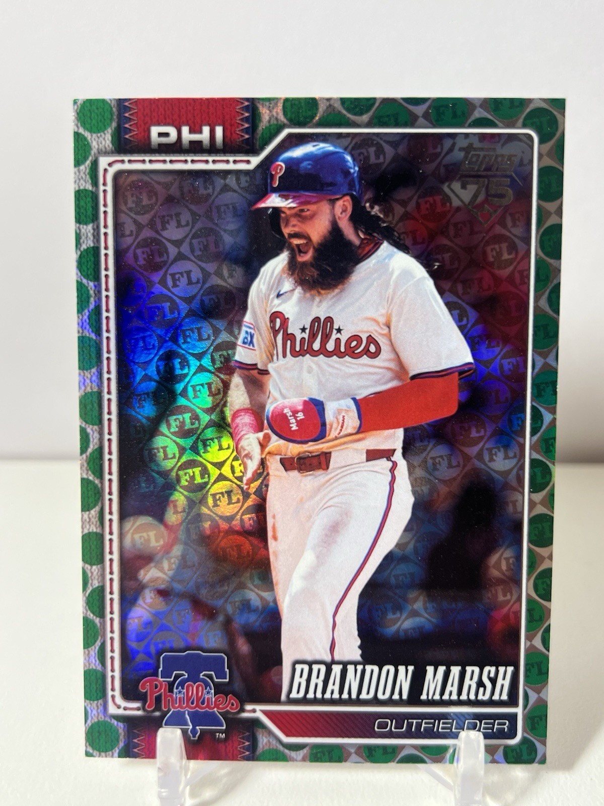 Brandon Marsh 2026 Topps Green Spring Training Easter 55/99 - Phillies RARE