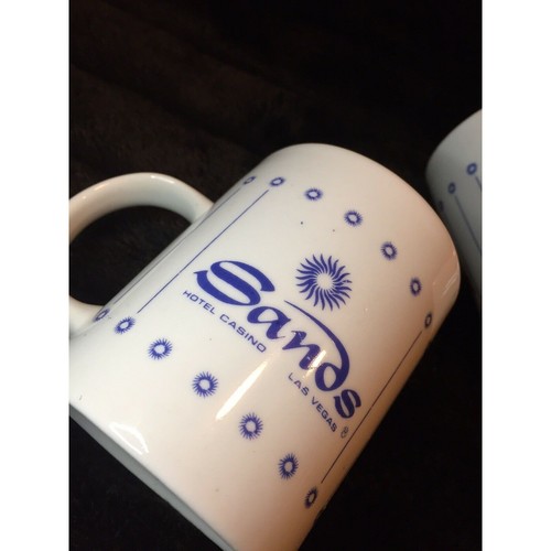 2 Vintage Historic Sands Hotel Casino Las Vegas Mugs Collectible Souvenir Cups - Picture 7 of 8