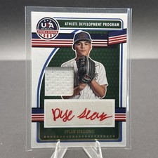 2023 Panini Stars & Stripes Dylan Stallones Auto Jersey Patch USA Rookie