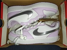 6Y/7.5W Nike Court Borough Shoes Girls Size 7 Low Top Recraft Doll Pink Silver