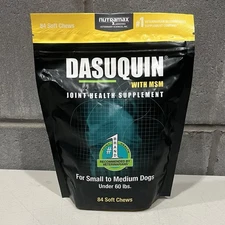 DASUQUIN MSM/Small to Medium Dogs Under 60 lb - 84 Each Soft Chews EXP 4/26+