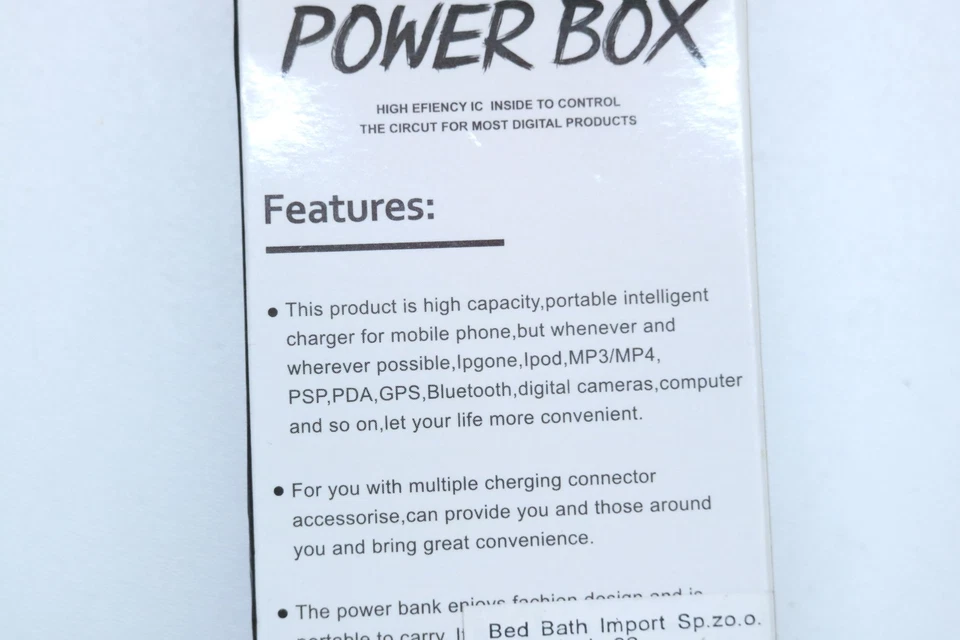 2x Powerbank USB Ladegerät – Weiß & Schwarz – Power Box – neu in OVP – ungeprüft - Bild 4 von 4
