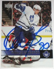 NIK ANTROPOV SIGNED UPPER DECK TORONTO MAPLE LEAFS CARD AUTOGRAPH AUTO!!!