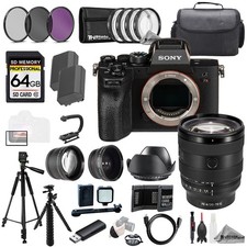 Sony a7R IVA  Sony FE 20-70mm f/4 G Lens 64GB Ext Bat 9 PC Filter-MEGA Kit