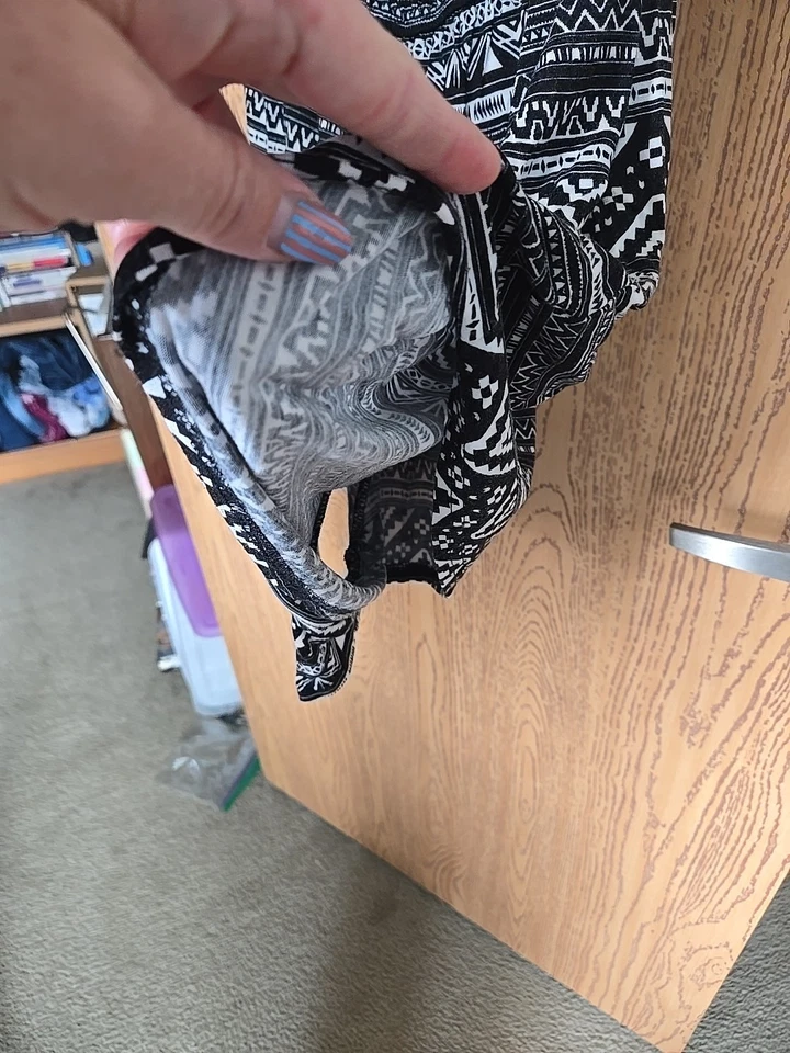 Черно-белый ковбойский комбинезон платье размер большой короткий - Изображение 3 из 4