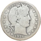 1914 Barber Quarter - 90% Silver Constitutional Coin *FREE SHIPPING*