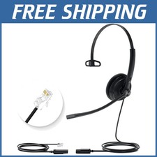 Professional Desk Landline Headset with Microphone Free USA Shipping