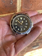 Vintage Heuer 42mm Men's  Jumbo 1000 Series Watch- Ref 980.007 Parts Or Repair