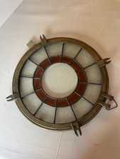 Vintage  Bronze Or Brass Port Hole Window Porthole - 13” Across Vintage