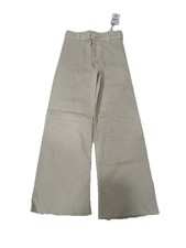 Zara Marine Straight Wide Leg Denim Pants Size 13-14 Year Olds Color Beige