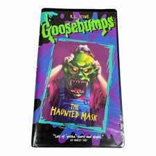 Goosebumps The Haunted Mask VHS 1996 Clamshell Halloween Insert