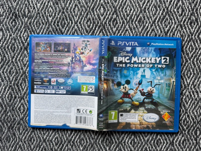 PS Vita Disney Epic Mickey 2 The Power of Two Physical Cart *REGION FREE*
