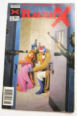 Racer X #10 Comic Book June 1990 VF- 7.5 Vintage Now Comics 1990s
