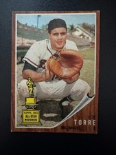 1962 Topps Joe Torre #218 Rookie Card . rookie card picture