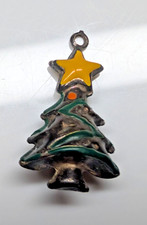 Small Christmas Tree Charm Pendant 25mm Long