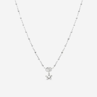 Gucci Flora Halskette 18kt Weißgold und Diamant YBB581842001 UVP 3.430 $