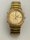 Vintage Seiko 7T32-7B30 Chronograph Watch Quartz Gold Tone Seiko Chronograph