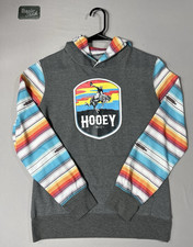 Hooey Western Hoodie Women's M Gray Aztec Native Saldo Southwestern Space Dye