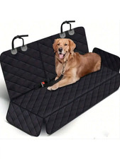 Image of Waterproof Dog Car Seat Cover Hammock Pet Rear Seat Protector Travel UK