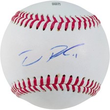 Dustin Fowler Signed Baseball NY Yankees Oakland Athletics Autographed Proof A's