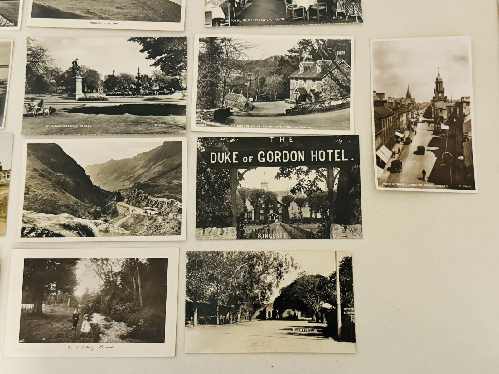 Job Lot 50 Vintage Scotland Postcards Pitlochry Dingwall Forres Troon