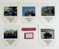 Vintage 1978 Deva CZECH FAUNA Candy Bar Wrapper Lot of 5 CZECHOSLOVAKIA j2