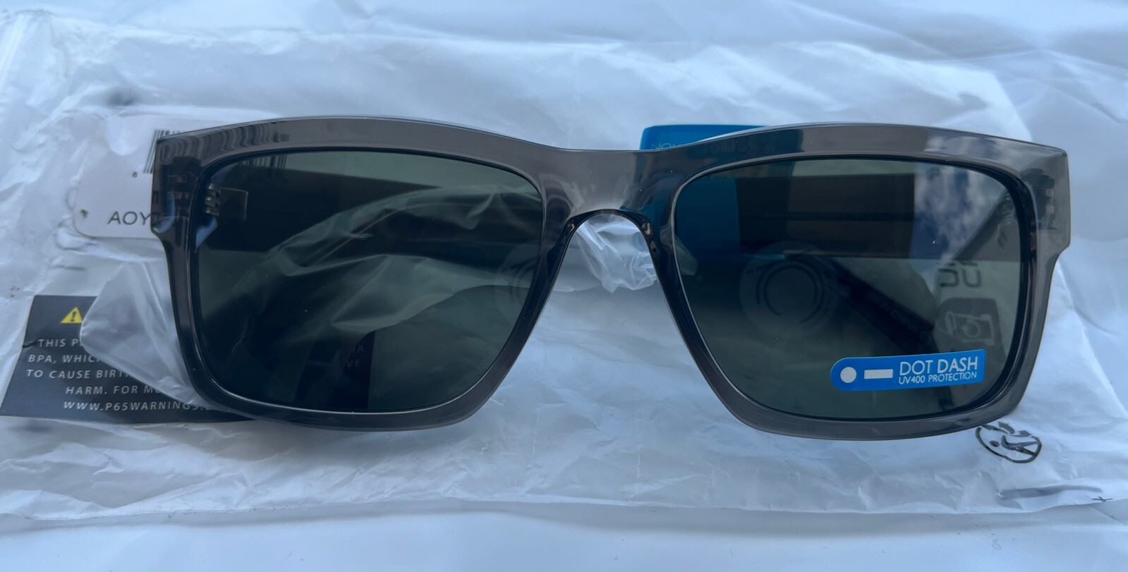 Dot Dash Melee Gray Sunglasses Brand New With Tags