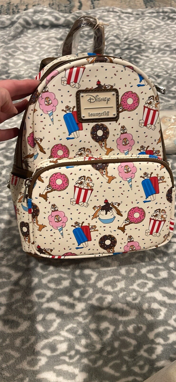Brand New 🔥 Loungefly Disney Chip 'N Dale Snackies Mini Backpack And Wallet