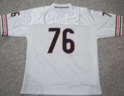 Steve McMichael unsigniertes maßgeschneidertes Chicago genähtes Fußballtrikot S-3XL blau/weiß - Bild 4 von 4