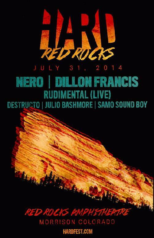 Red Rocks 2014 Poster (with Nero)