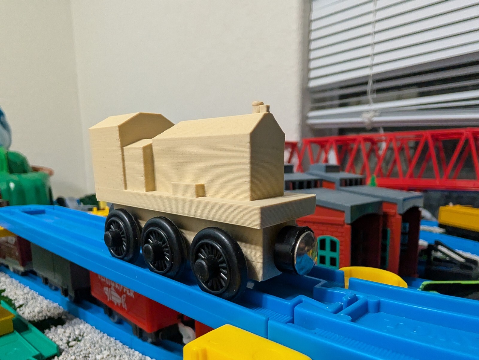 Thomas & Friends Wooden Railway Frankie 3D Printed Wood PLA Train Toy  